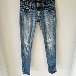 Levi’s 524 Too Superlow skinny women’s blue jeans size 5 Med stretch denim